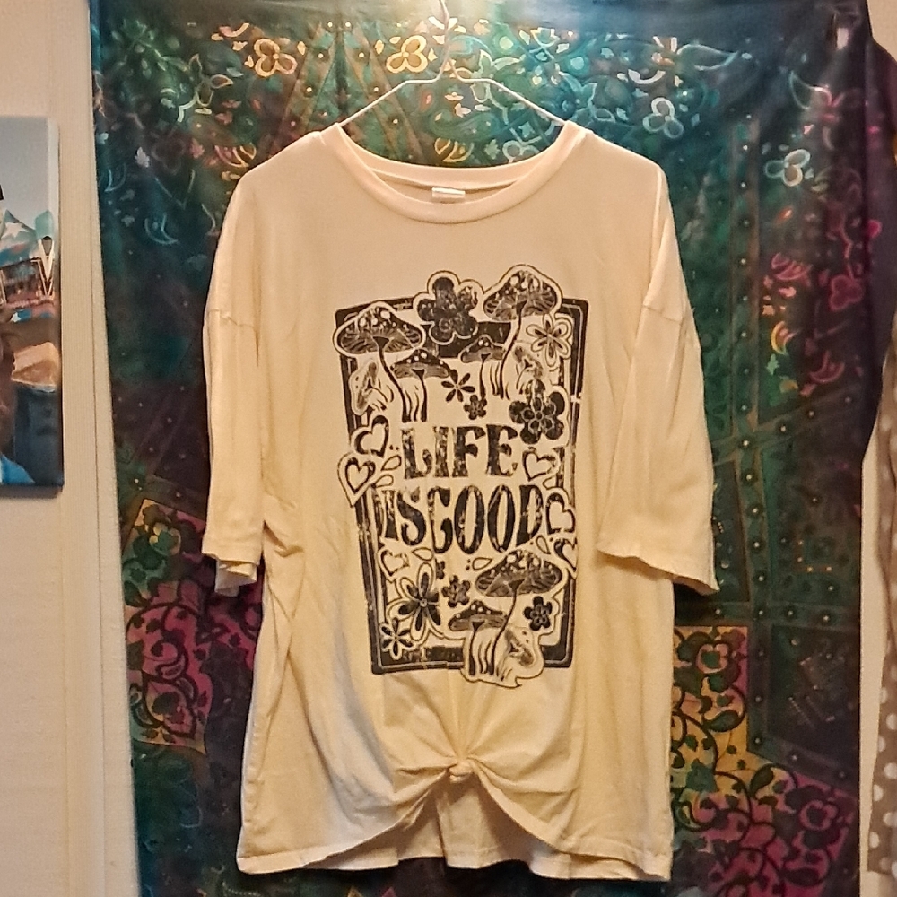 No Boundaries Cream Tee